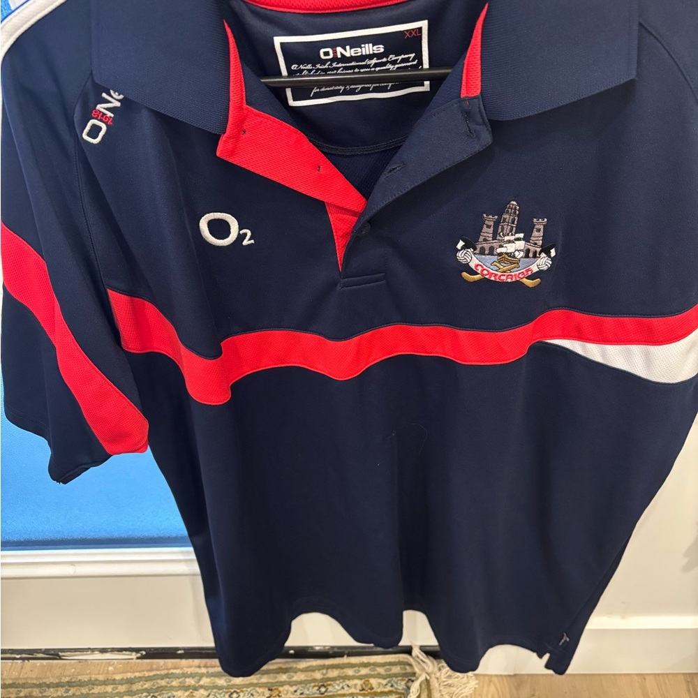 O'Neills Cork Navy and Red Polo Shirt